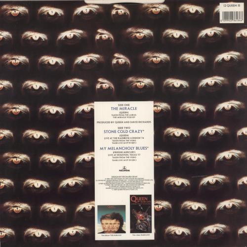 Queen The Miracle 12" vinyl single (12 inch record / Maxi-single) UK QUE12TH100299