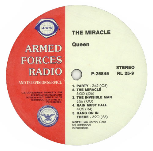 Queen The Miracle vinyl LP album (LP record) US QUELPTH489908