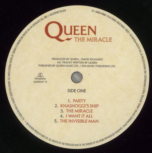 Queen The Miracle vinyl LP album (LP record) UK QUELPTH513777