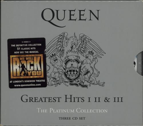 Queen The Platinum Collection - stickered case 3-CD album set (Triple CD) UK QUE3CTH751092