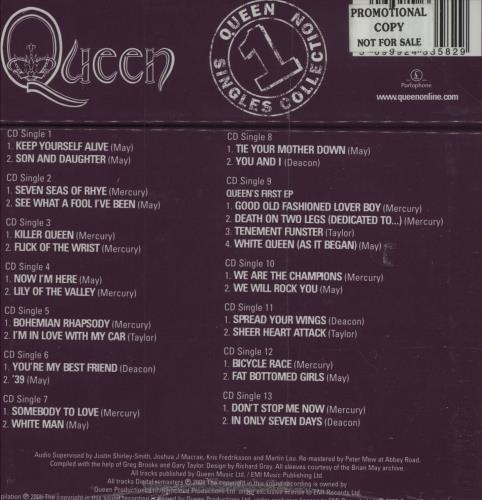 Queen The Singles Collection [Volume 1] - Sealed & Promo stickered CD Single Box Set UK QUECXTH688742