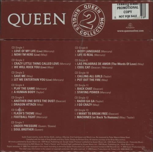 Queen The Singles Collection [Volume 2] - Sealed & Promo stickered CD Single Box Set UK QUECXTH688744