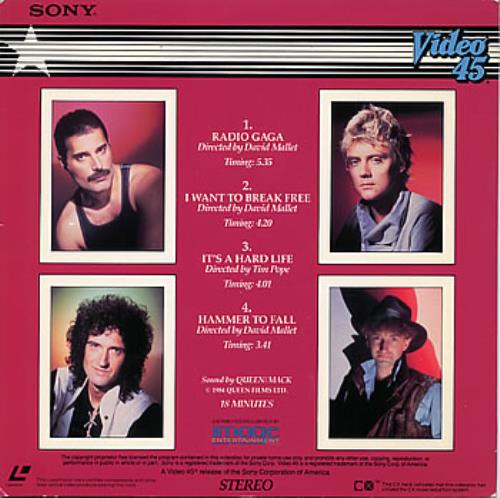 Queen The Works - 8" laserdisc / lazerdisc US QUELZTH286359