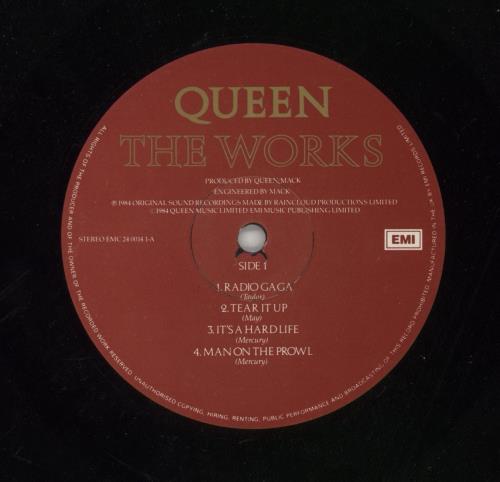 Queen The Works - VG vinyl LP album (LP record) UK QUELPTH870719