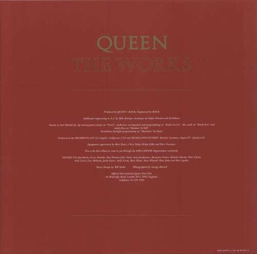 Queen The Works vinyl LP album (LP record) UK QUELPTH513776