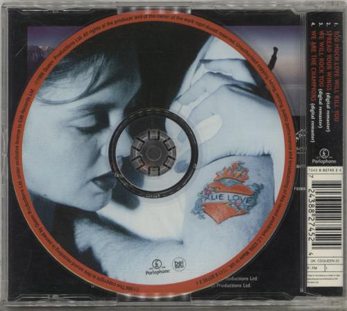 Queen Too Much Love Will Kill You - Hype Sticker CD single (CD5 / 5") UK QUEC5TO880954