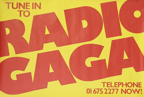 Queen Tune Into Radio Ga Ga poster UK QUEPOTU492475