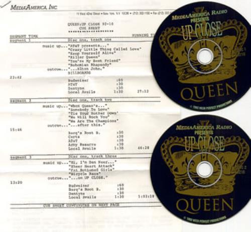 Queen Up Close 2 CD album set (Double CD) US QUE2CUP202820