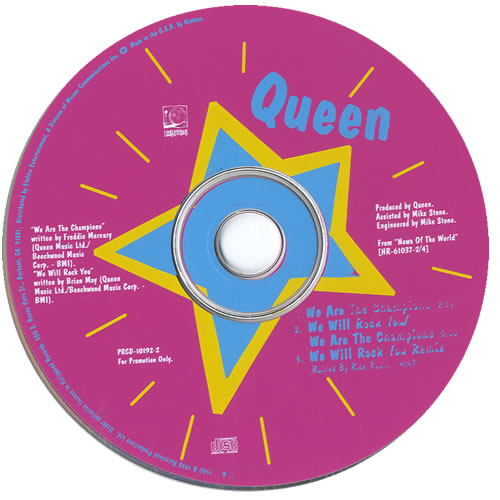 Queen We Are The Champions CD single (CD5 / 5") US QUEC5WE576399