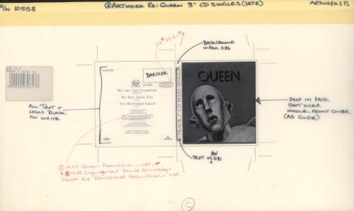 Queen We Are The Champions artwork UK QUEARWE719177