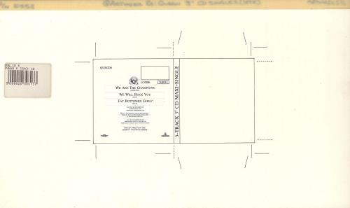 Queen We Are The Champions artwork UK QUEARWE719177