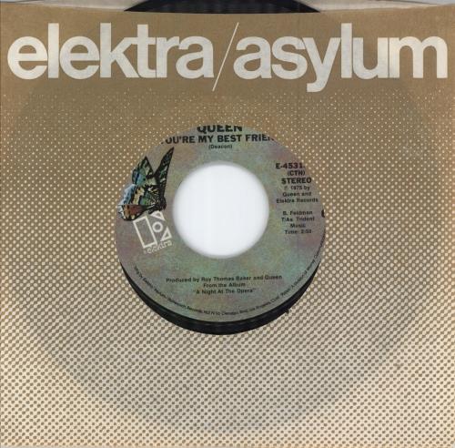 Queen You're My Best Friend - CTH 7" vinyl single (7 inch record / 45) US QUE07YO784597