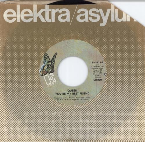 Queen You're My Best Friend - SP 7" vinyl single (7 inch record / 45) US QUE07YO74477