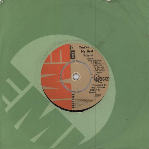 Queen You're My Best Friend 7" vinyl single (7 inch record / 45) Irish QUE07YO784616