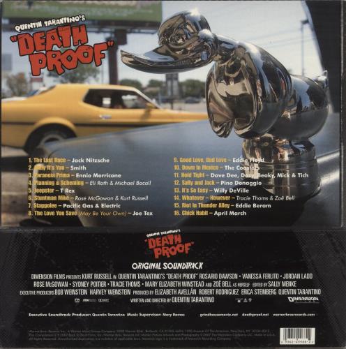 Quentin Tarantino Death Proof - Red and Black Splatter Vinyl vinyl LP album (LP record) US QUNLPDE877339