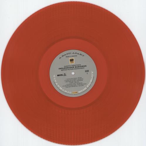 Quentin Tarantino Inglourious Basterds (Motion Picture Soundtrack) - Red Vinyl vinyl LP album (LP record) US QUNLPIN881165