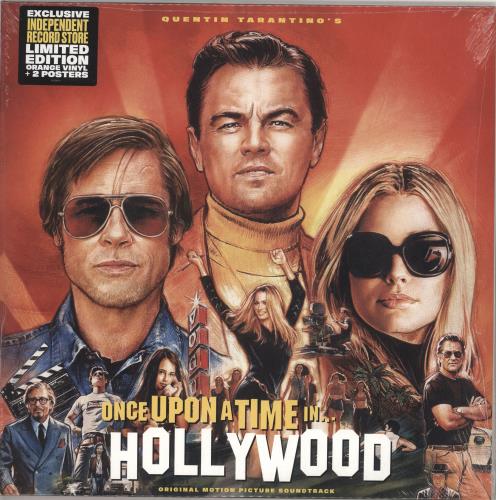 Quentin Tarantino Once Upon A Time In Hollywood - Orange Vinyl + 2 Posters - Sealed 2-LP vinyl record set (Double LP Album) UK QUN2LON732484