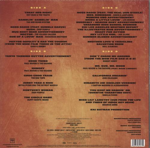 Quentin Tarantino Once Upon A Time In Hollywood - Orange Vinyl + 2 Posters - Sealed 2-LP vinyl record set (Double LP Album) UK QUN2LON732484