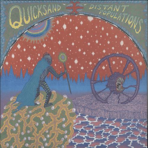 Quicksand Distant Populations - Yellow with Red Splatter Vinyl vinyl LP album (LP record) UK QU3LPDI863796