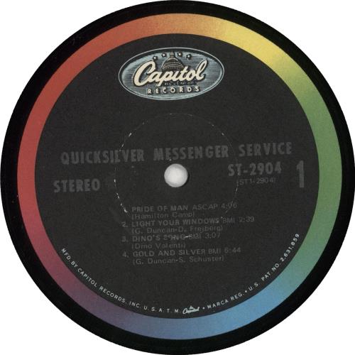 Quicksilver Messenger Service Quicksilver Messenger Service 1st US