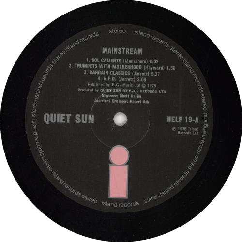 Quiet Sun Mainstream + Inner EX UK vinyl LP album (LP record) (147800)