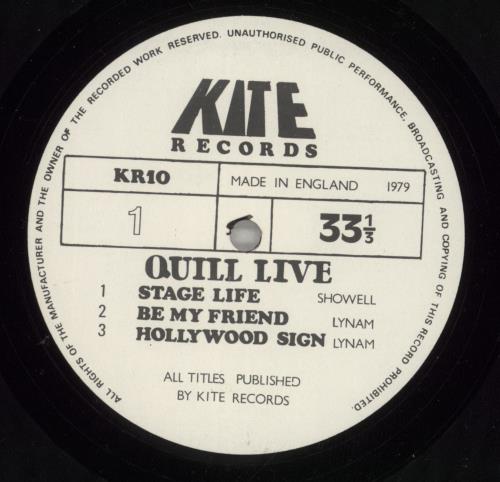 Quill Live vinyl LP album (LP record) UK QILLPLI876697