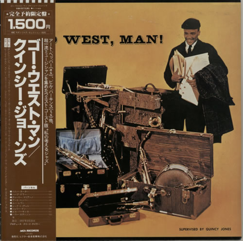 Quincy Jones Go West Man + obi vinyl LP album (LP record) Japanese QUJLPGO588332