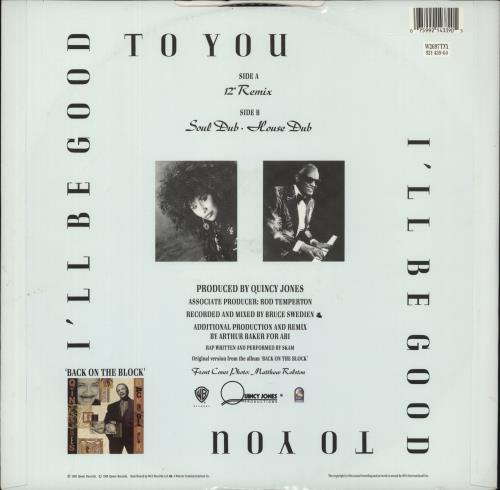 Quincy Jones I'll Be Good To You 12" vinyl single (12 inch record / Maxi-single) UK QUJ12IL24070