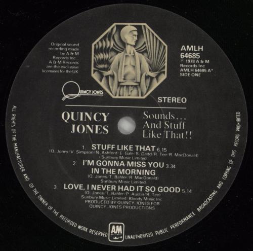 Quincy Jones Sounds... And Stuff Like That! - Nimbus Supercut vinyl LP album (LP record) UK QUJLPSO501425