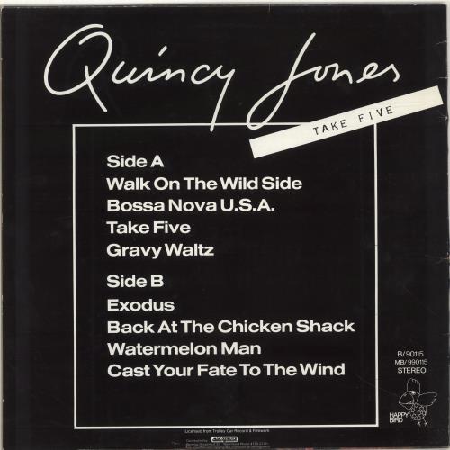 Quincy Jones Take Five vinyl LP album (LP record) German QUJLPTA690885
