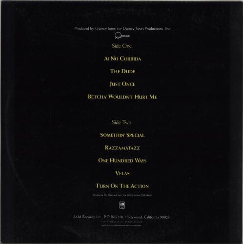 Quincy Jones The Dude vinyl LP album (LP record) Hong Kong QUJLPTH762690