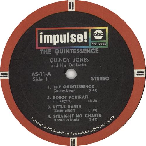 Quincy Jones The Quintessence US vinyl LP album (LP record) (532190)