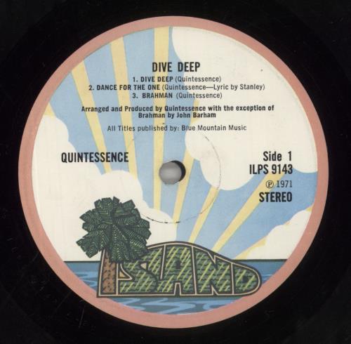 Quintessence Dive Deep - 1st - VG vinyl LP album (LP record) UK QTSLPDI718498