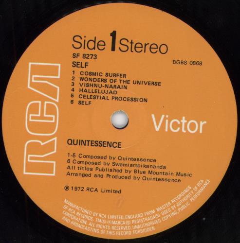 Quintessence Self - VG vinyl LP album (LP record) UK QTSLPSE796251