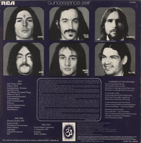 Quintessence Self - VG vinyl LP album (LP record) UK QTSLPSE796251