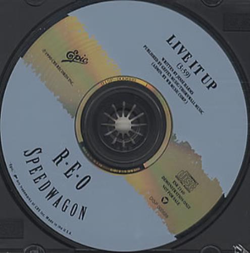 R.E.O. Speedwagon Live It Up CD single (CD5 / 5") US REOC5LI352693
