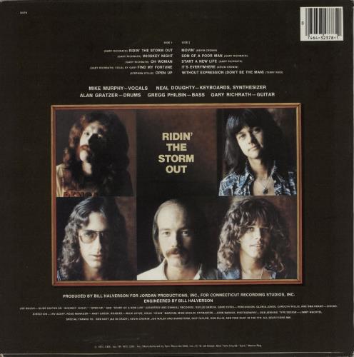 R.E.O. Speedwagon Ridin' The Storm Out vinyl LP album (LP record) US REOLPRI764888