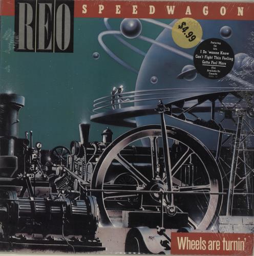 R.E.O. Speedwagon Wheels Are Turnin' vinyl LP album (LP record) US REOLPWH680786