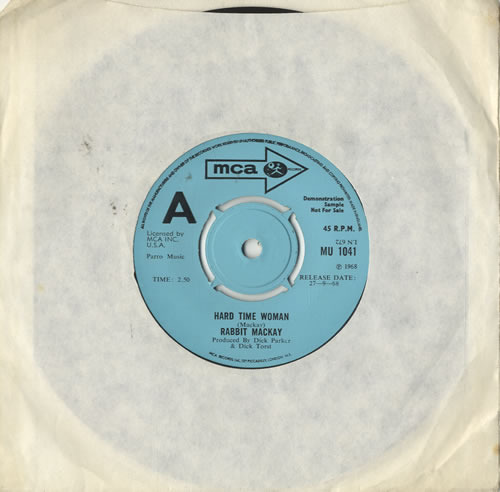 Rabbit Mackay Hard Time Woman 7" vinyl single (7 inch record / 45) UK 4RM07HA483998