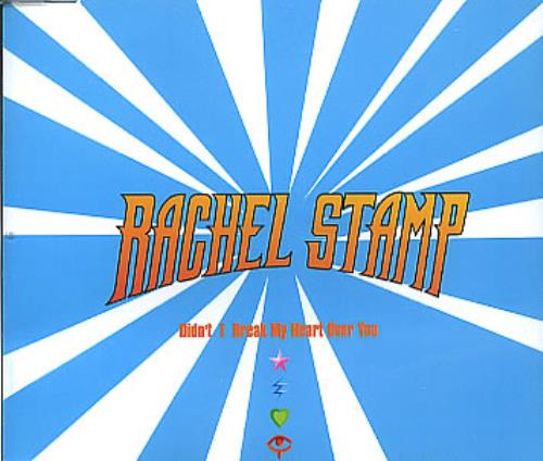 Rachel Stamp Didn't I Break My Heart Over You CD single (CD5 / 5") UK RTPC5DI295010