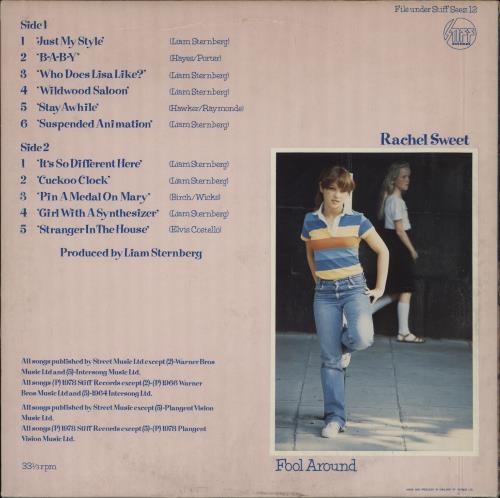 Rachel Sweet Fool Around + p/s picture disc LP (vinyl picture disc album) UK RS1PDFO439359