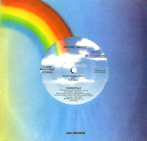 Rachel Sweet Hairspray UK Promo 7" vinyl single (7 inch record / 45 ...