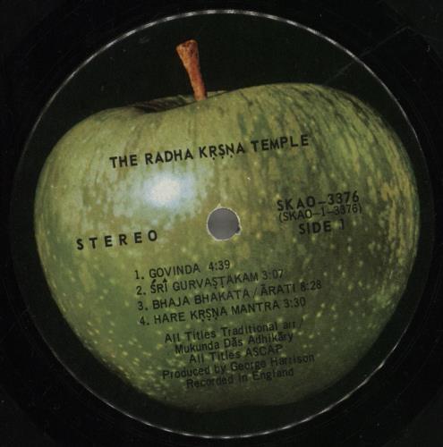 Radha Krishna Temple The Radha Krsna Temple vinyl LP album (LP record) Canadian RKTLPTH857436