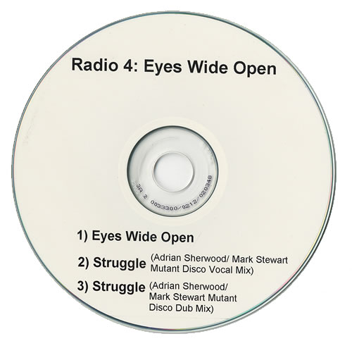 Radio 4 Eyes Wide Open CD-R acetate UK R-4CREY477104