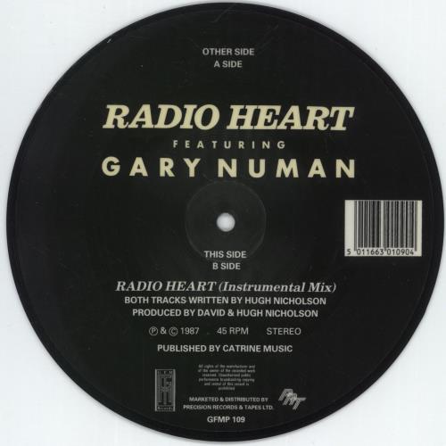 Radio Heart Radio Heart 7" vinyl picture disc (7 inch picture disc single) UK 4FJ7PRA52627