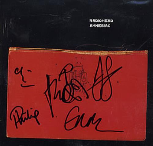 Radiohead Amnesiac - Fully Autographed! CD album (CDLP) US R-HCDAM358802