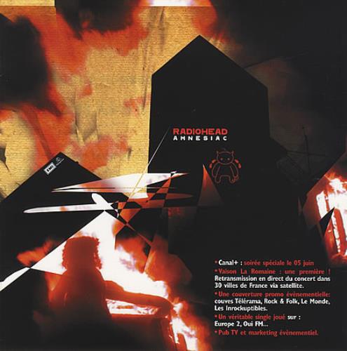 Radiohead Amnesiac handbill French R-HHBAM394072