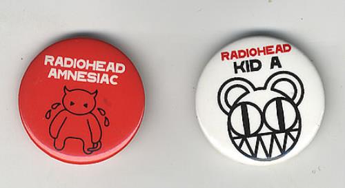 Radiohead Amnesiac/Kid A badge UK R-HBGAM247589