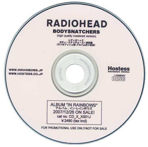 Radiohead Bodysnatchers CD-R acetate Japanese R-HCRBO426804