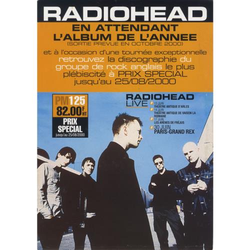 Radiohead En Attendant L'Album De L'Annee handbill French R-HHBEN449425